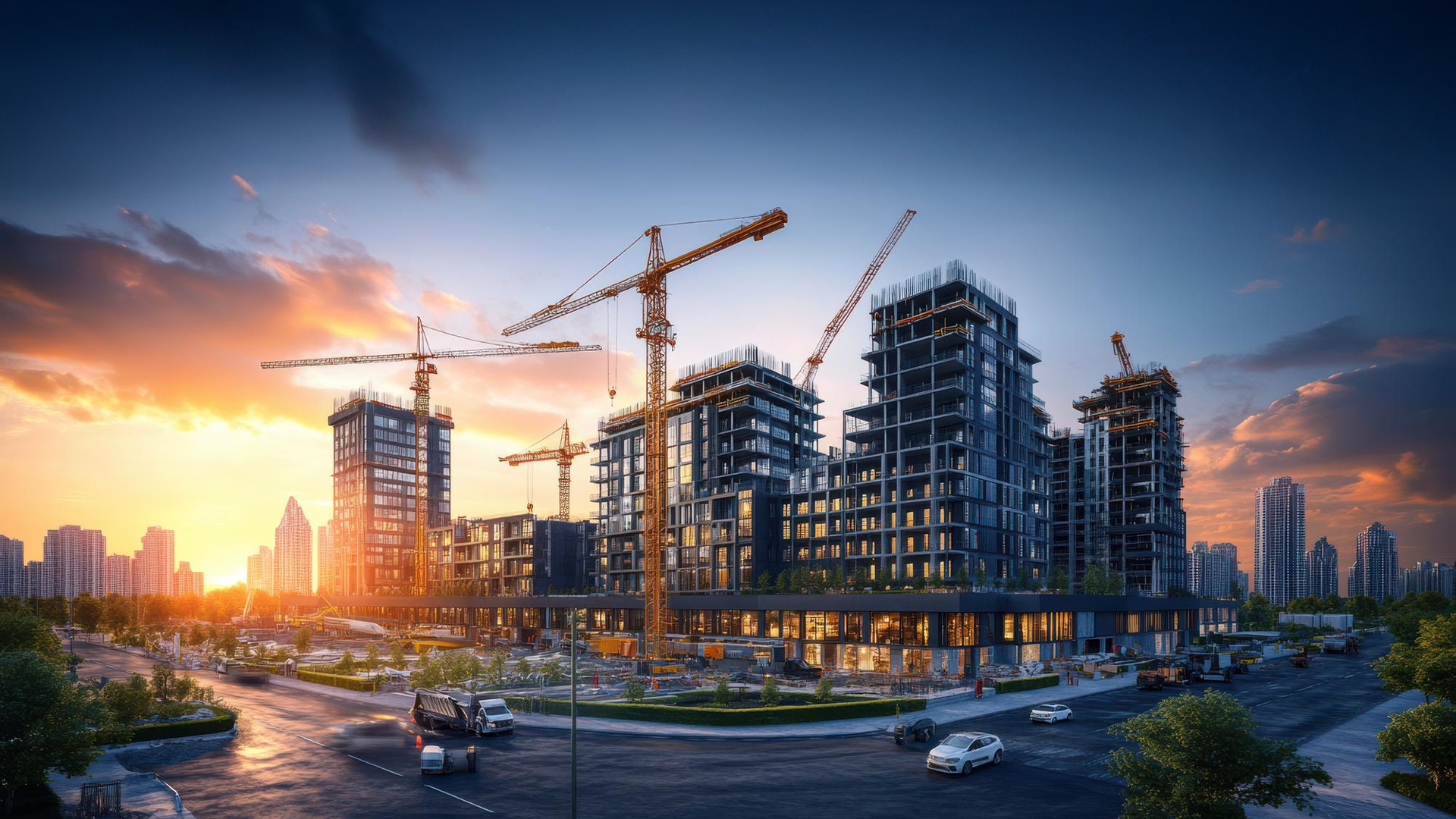 Modern infrastructure background